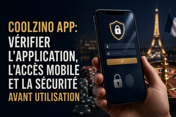 App Coolzino: vérifier l'application, l'accès mobile et la sécurité avant utilisation